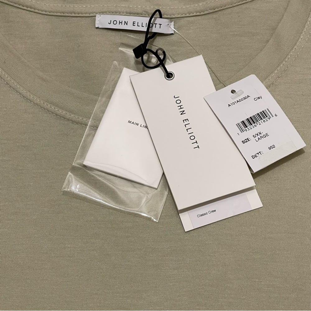 John Elliot Classic Crew Neck Tee Size 5(XXL) New - Picture 5 of 5